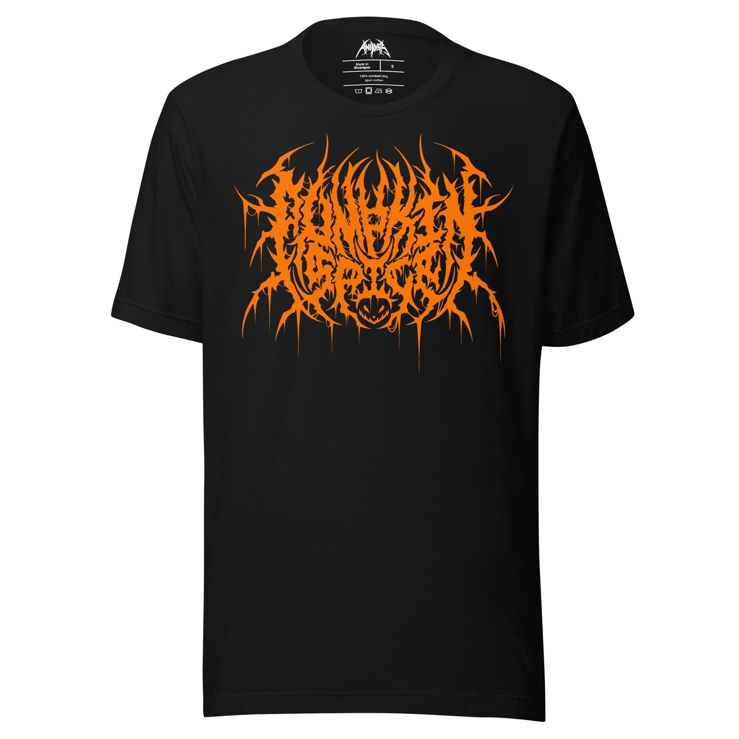 Pumpkin spice death metal shirt