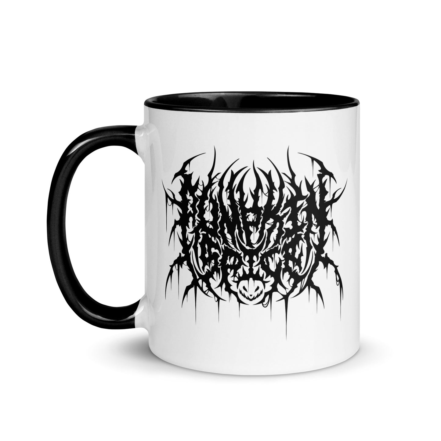 Pumpkin Spice Death Metal Coffee Mug Black