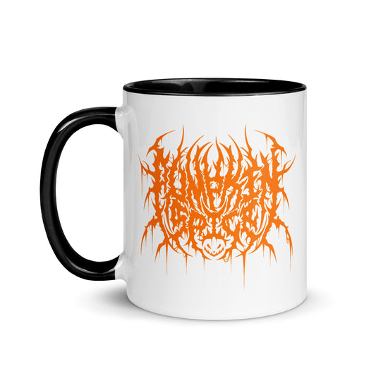 Pumpkin Spice Death Metal Coffee Mug Orange